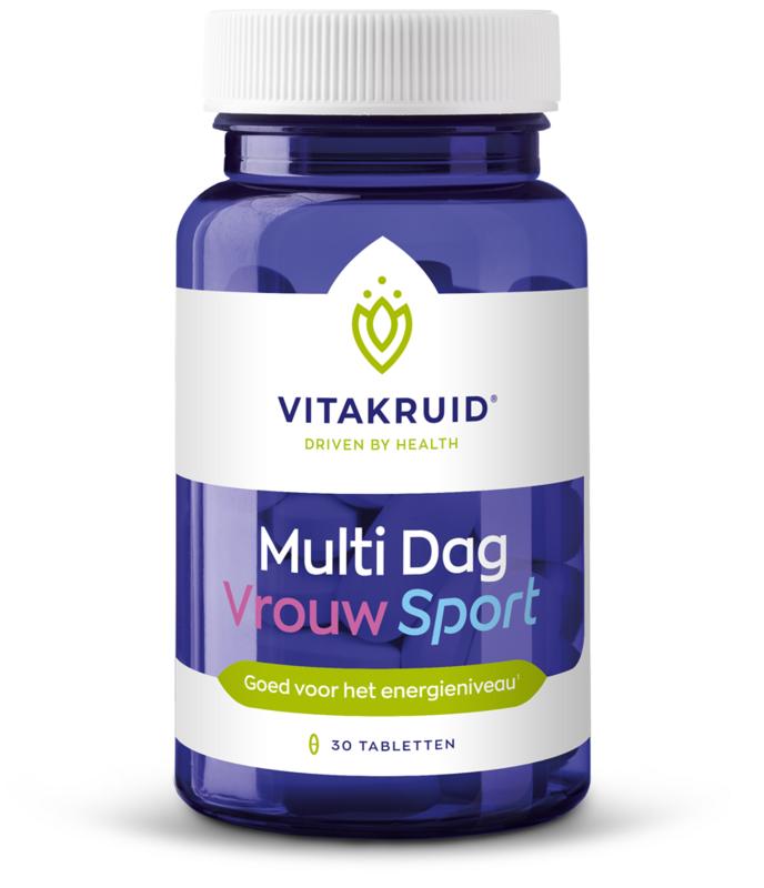 Vitakruid Multi Dag Vrouw Sport 100% Vegan 30 Tabletten