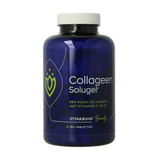 Vitakruid Collageen solugel tabletten met vitamine C en D 150 Tabletten