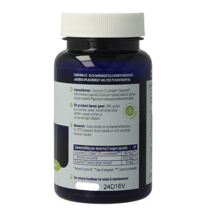 Vitakruid Curcuma C3-2X (95%  curcuminoiden) met Bioperine 30.00 Vegetarische capsules
