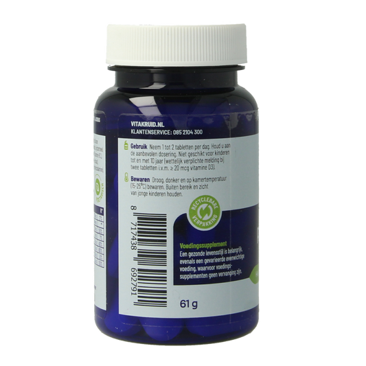 Vitakruid RelaxComplex oa Magnesium Tauraat & Vitamine D3 30 Tabletten