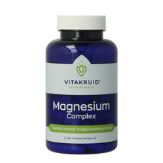 Vitakruid Magnesium Complex Tauraat Malaat Bisglycinaat 90 Vegetarische capsules