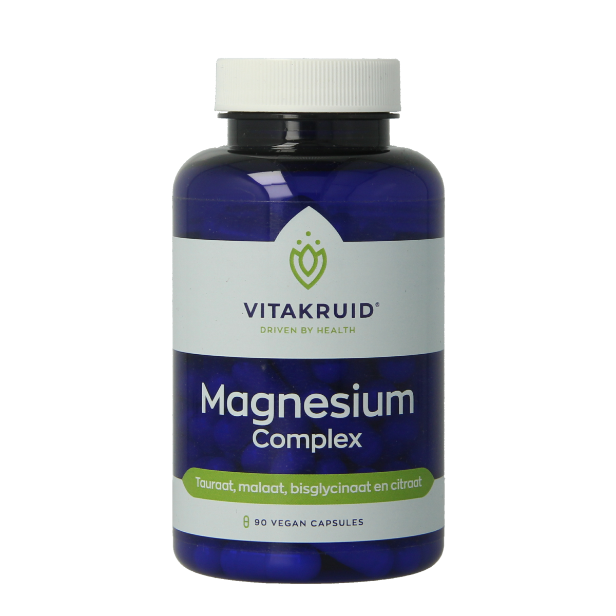 Vitakruid Magnesium Complex Tauraat Malaat Bisglycinaat 90.00 Vegetarische capsules