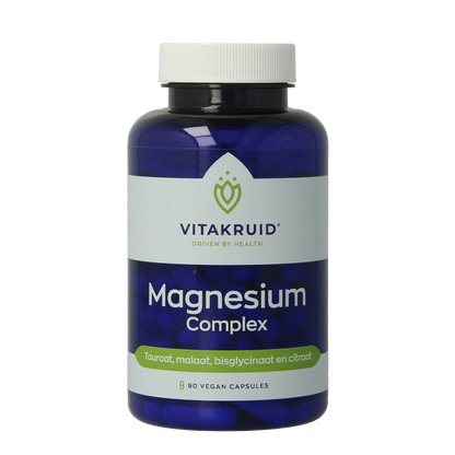 Vitakruid Magnesium Complex Tauraat Malaat Bisglycinaat 90.00 Vegetarische capsules