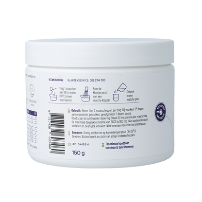 Vitakruid Matcha collageen met sunmatcha & solugel 150.00 Gram