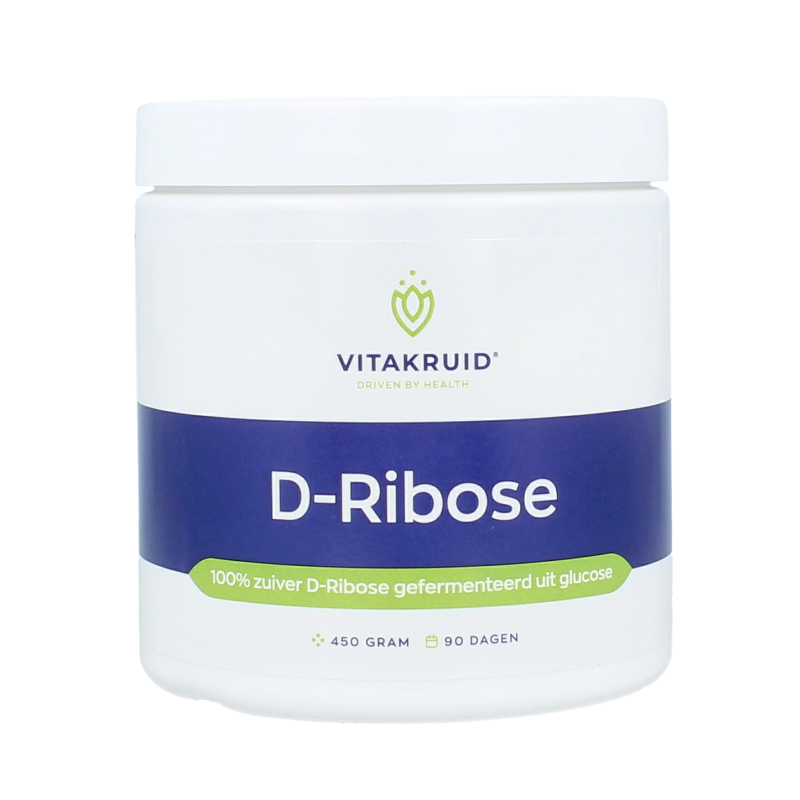 Vitakruid D-Ribose 100% puur geferm uit glucose 450 Gram