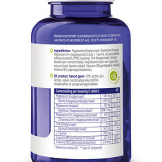 Vitakruid Magnesium sport bisglycinaat malaat tri-dicitraat 90.00 Tabletten