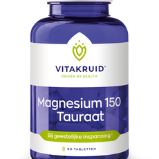 Vitakruid Magnesium 150 Tauraat met vitamine B6 (P-5-P) 90 Tabletten