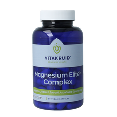Vitakruid Magnesium elite5 complex oa aspartaat & pidolaat 90 Vegetarische capsules