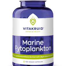 Vitakruid Marine fytoplankton met oa klamath, wakame extract 120 Vegetarische capsules
