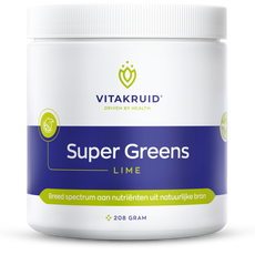 Vitakruid Super greens lime oa probiotica en enzymen 208.00 Gram