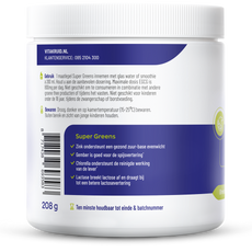 Vitakruid Super greens lime oa probiotica en enzymen 208.00 Gram