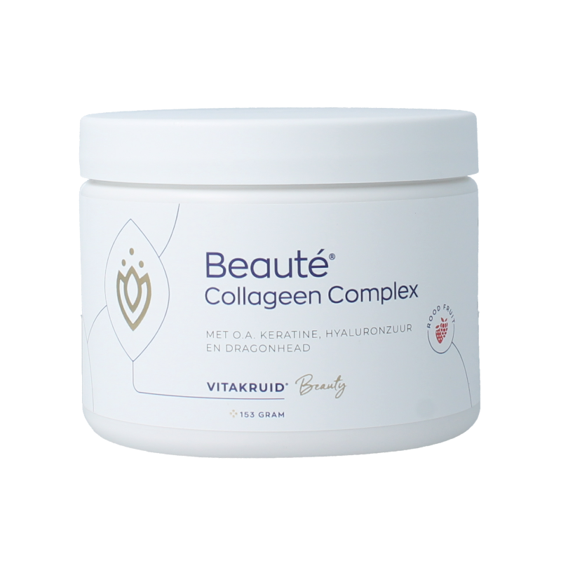 Vitakruid Beaute collageen rood fruit keratine 153 Gram