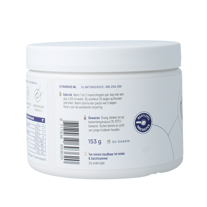 Vitakruid Beaute collageen rood fruit keratine 153 Gram