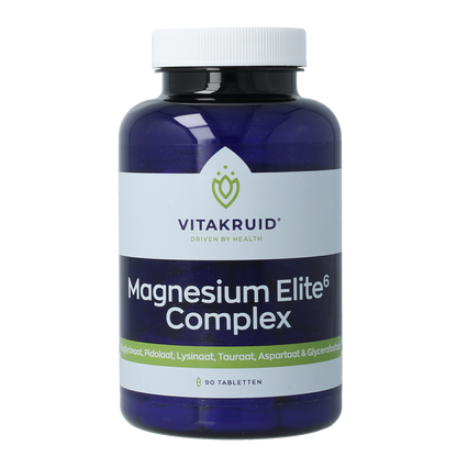 Vitakruid Magnesium elite6 complex oa lysinaat & pidolaat 90.00 Tabletten