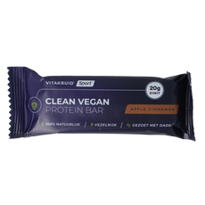 Vitakruid Clean vegan protein bar - apple cinnamon 1 Stuks