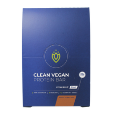 Vitakruid Clean vegan protein bar - apple cinnamon 12.00 Stuks