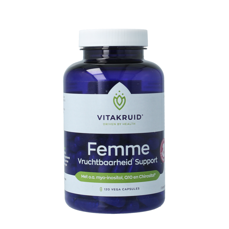 Vitakruid Femme vruchtbaarheid support 120 Vegetarische capsules