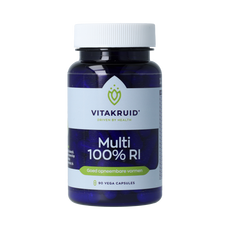 Vitakruid Multi 100% RI met goed opneembare vormen 90.00 Vegetarische capsules