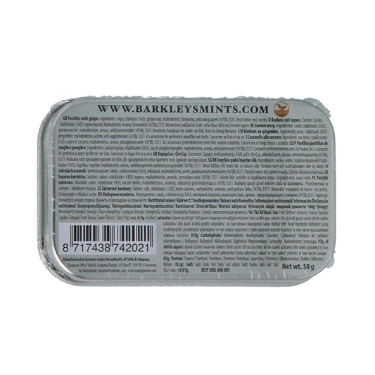Barkleys Classic mints ginger 50 Gram