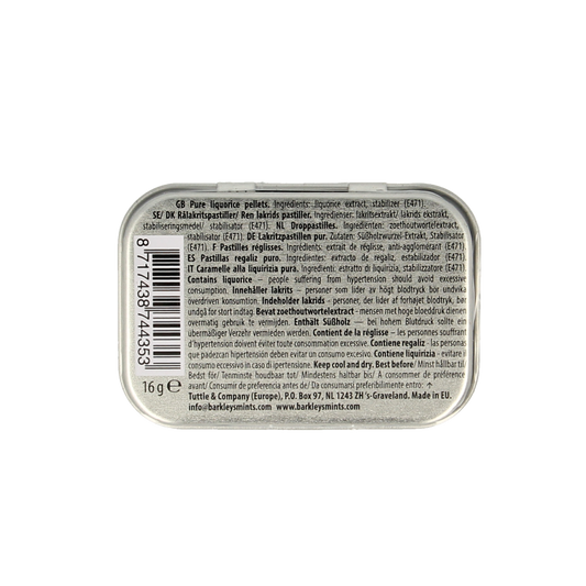 Barkleys Liquorice pellets pure 16 Gram