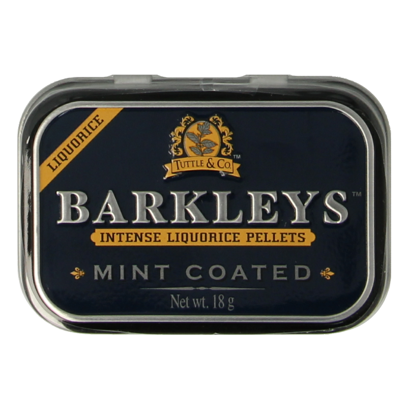 Barkleys Liquorice pellets mint coated 18 Gram