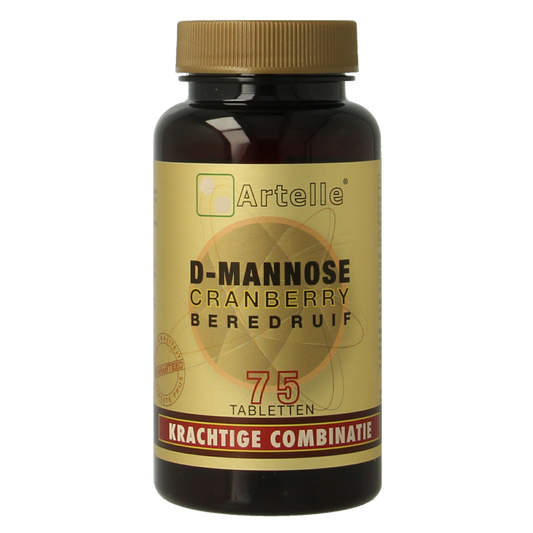 Artelle D-Mannose cranberry beredruif 75 Tabletten
