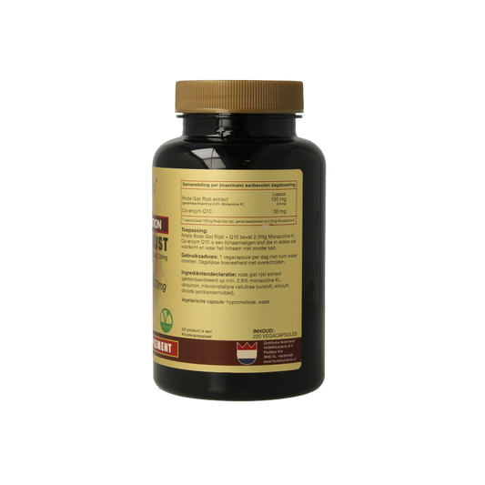 Artelle Rode gist rijst 100mg Q10 30mg 220 Vegetarische capsules