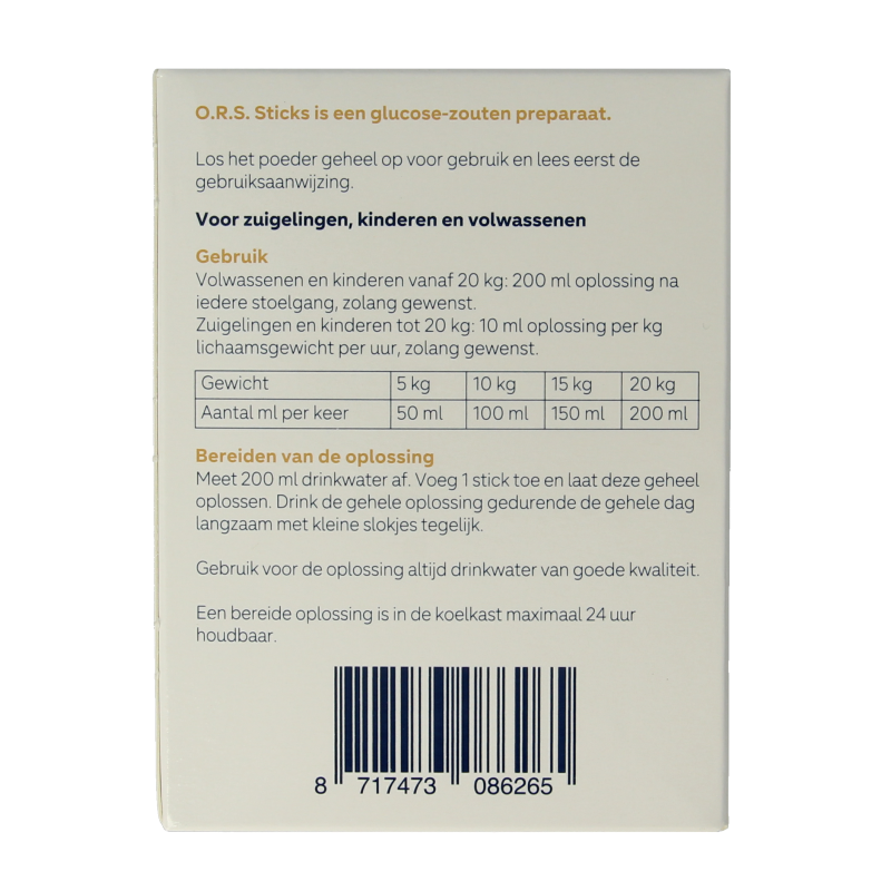 Service Apotheek ORS Sticks 10 Stuks