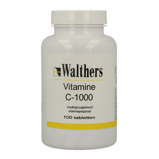 Walthers Vitamine C 1000 mg bioflav/rozenbottel 100.00 Tabletten