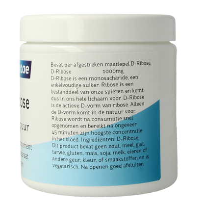 Nova Vitae D Ribose 100% puur 250.00 Gram
