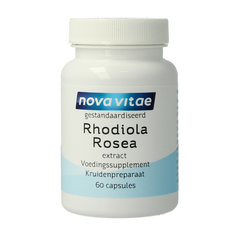 Nova Vitae Rhodiola rosea extract 60 Vegetarische capsules