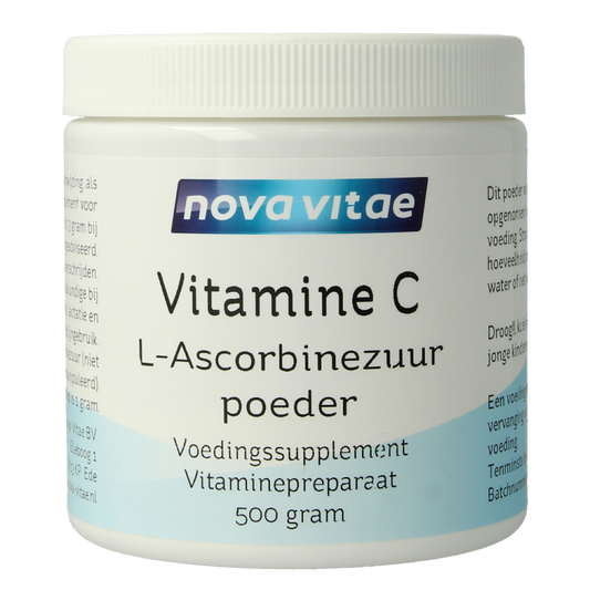 Nova Vitae Vitamine C ascorbinezuur poeder 500 Gram