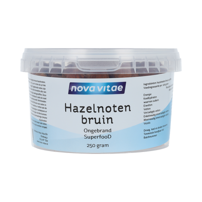 Nova Vitae Hazelnoten bruin ongebrand raw 250.00 Gram