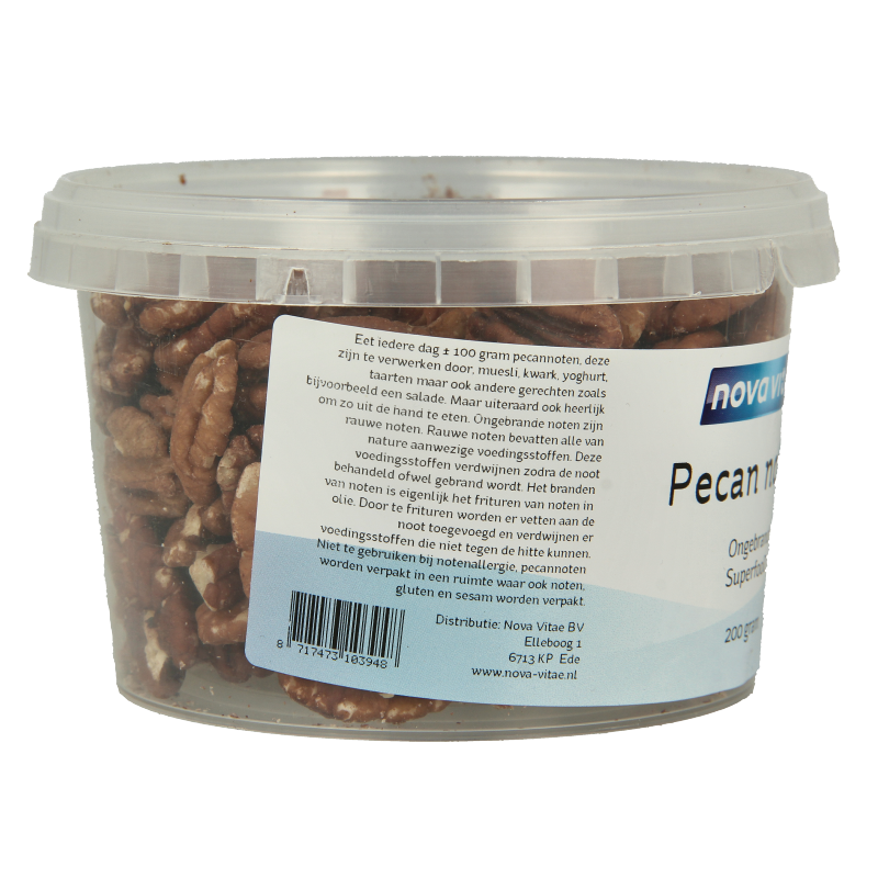 Nova Vitae Pecannoten ongebrand raw 200 Gram