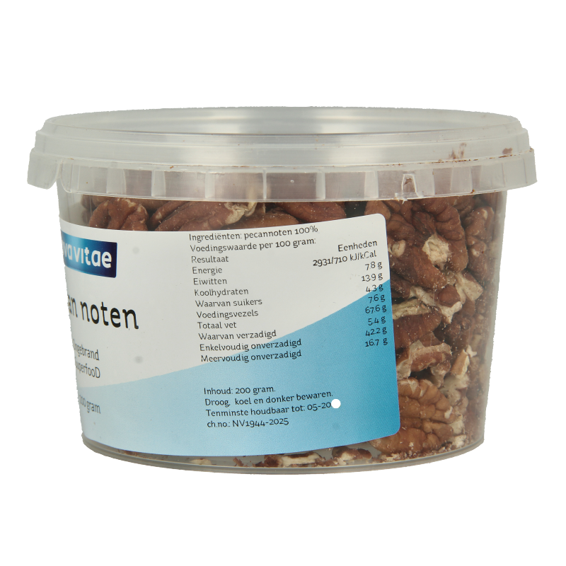 Nova Vitae Pecannoten ongebrand raw 200 Gram