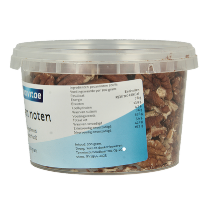 Nova Vitae Pecannoten ongebrand raw 200.00 Gram