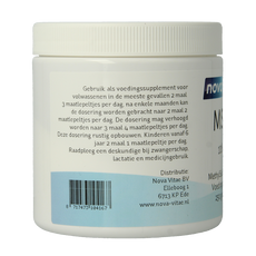 Nova Vitae MSM poeder 250 Gram