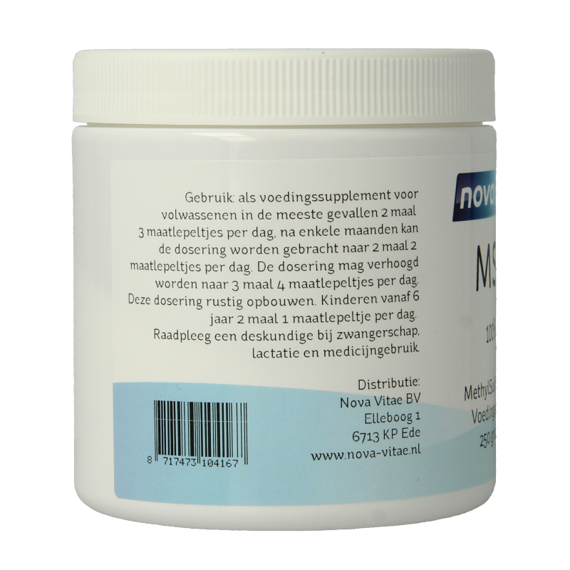 Nova Vitae MSM poeder 250 Gram