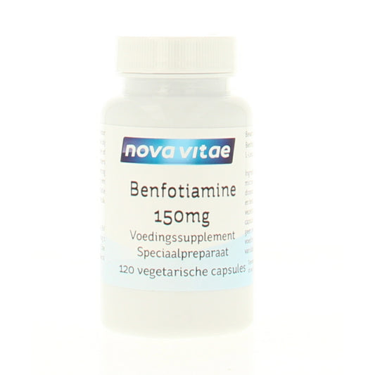 Nova Vitae Benfotiamine (vitamine B1) 150mg 120 Vegetarische capsules