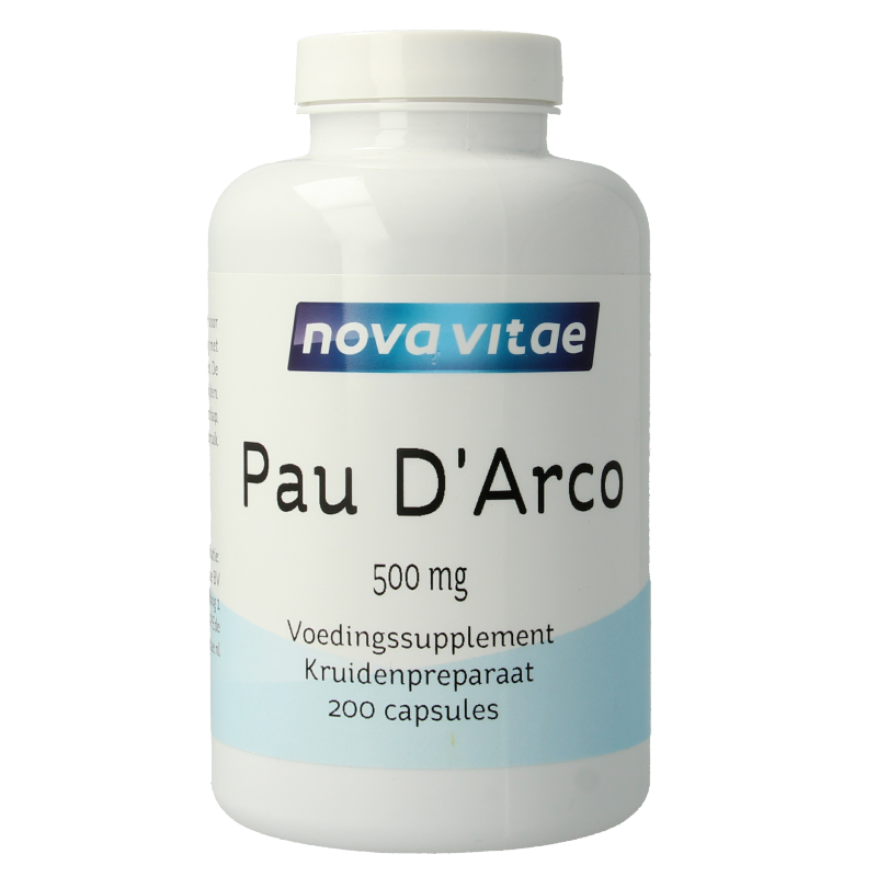 Nova Vitae Pau d'arco 500mg extract 5:1 200 Capsules