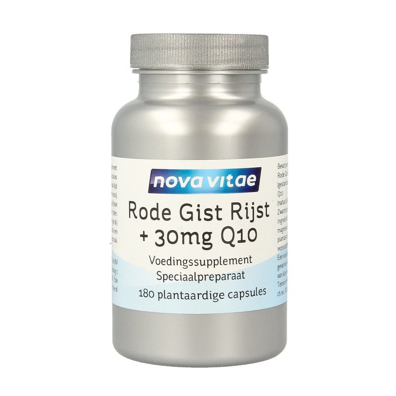 Nova Vitae Rode gist rijst + 30mg Q10 180 Vegetarische capsules