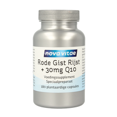 Nova Vitae Rode gist rijst + 30mg Q10 180.00 Vegetarische capsules