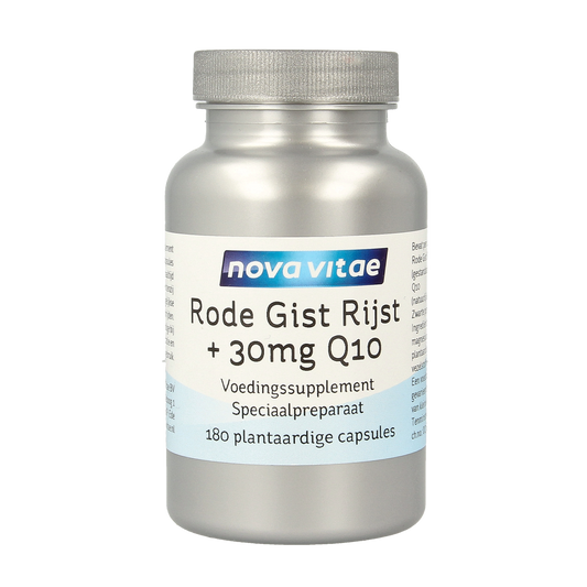 Nova Vitae Rode gist rijst + 30mg Q10 180.00 Vegetarische capsules