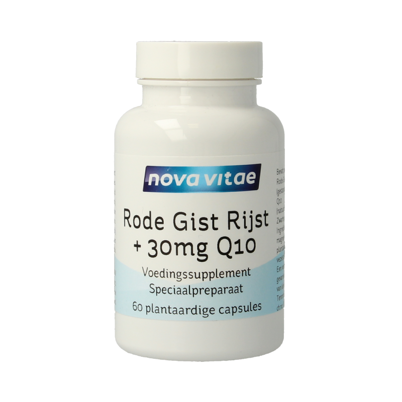 Nova Vitae Rode gist rijst + 30mg Q10 60 Vegetarische capsules