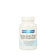 Nova Vitae Rode gist rijst+ Q10 + knoflook 60.00 Vegetarische capsules