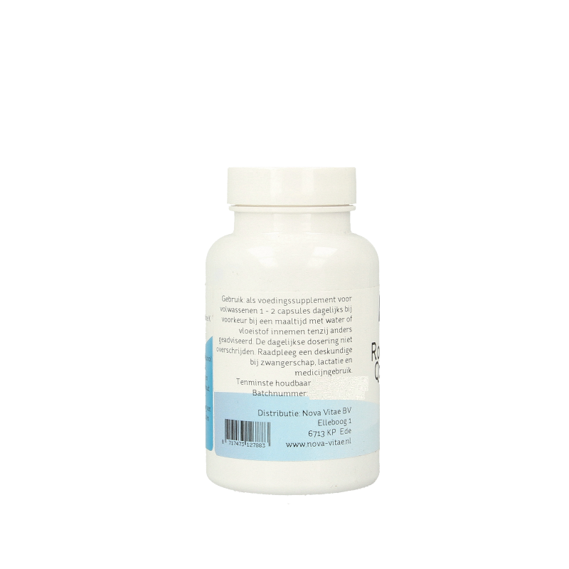 Nova Vitae Rode gist rijst+ Q10 + knoflook 60 Vegetarische capsules