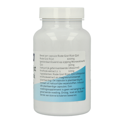 Nova Vitae Rode gist rijst + Q10 + knoflook 180.00 Vegetarische capsules