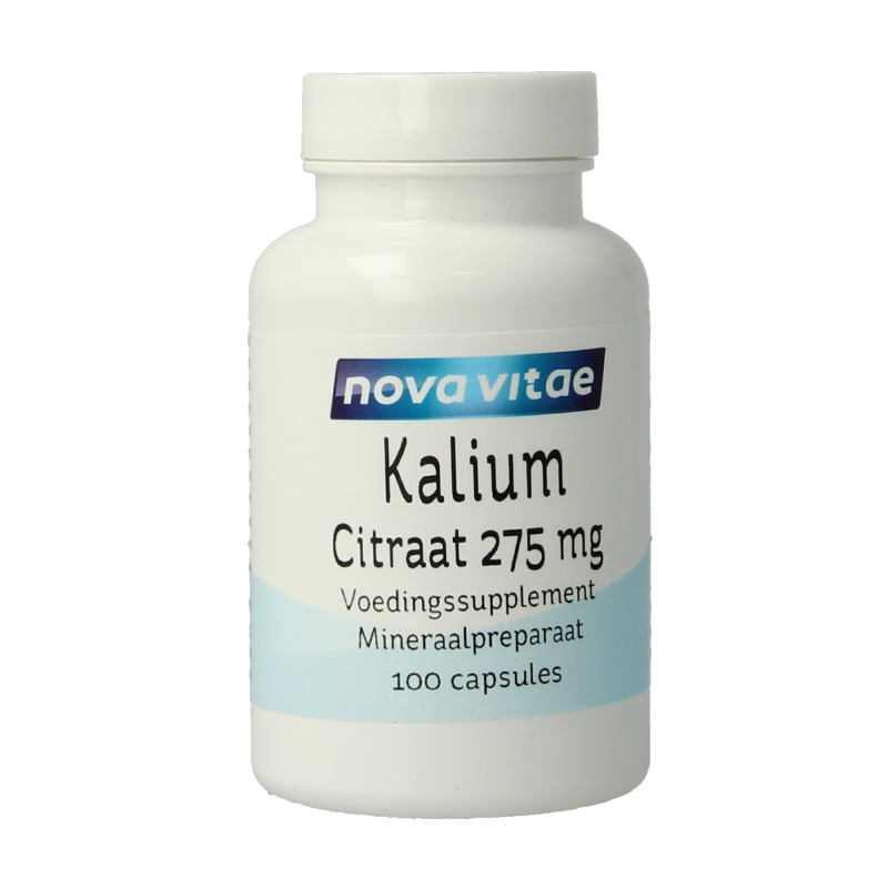 Nova Vitae Kalium citraat 275mg 100 Capsules