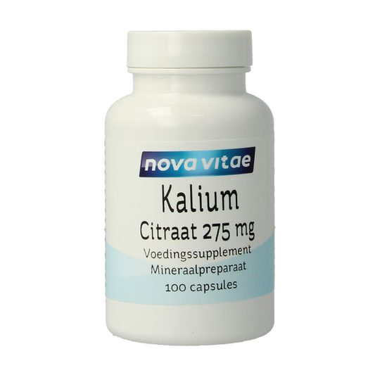 Nova Vitae Kalium citraat 275mg 100.00 Capsules
