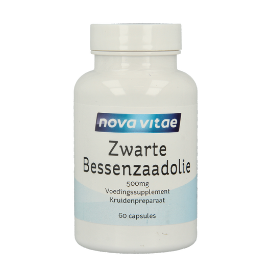 Nova Vitae Zwarte bessenzaad olie 60 Capsules